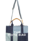 The Tote Denim Crossbody Bag