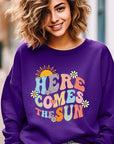 Here Comes The Sun Graphic Fleece Sweatshirts