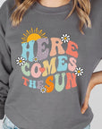 Here Comes The Sun Graphic Fleece Sweatshirts