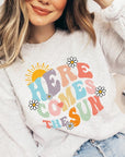 Here Comes The Sun Graphic Fleece Sweatshirts