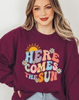 Here Comes The Sun Graphic Fleece Sweatshirts