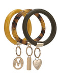 MKF Collection Bangle Wristlet Keychain Set