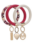 MKF Collection Bangle Wristlet Keychain Set