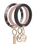 MKF Collection Bangle Wristlet Keychain Set