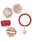 MKF Collection Bangle Wristlet Keychain Set