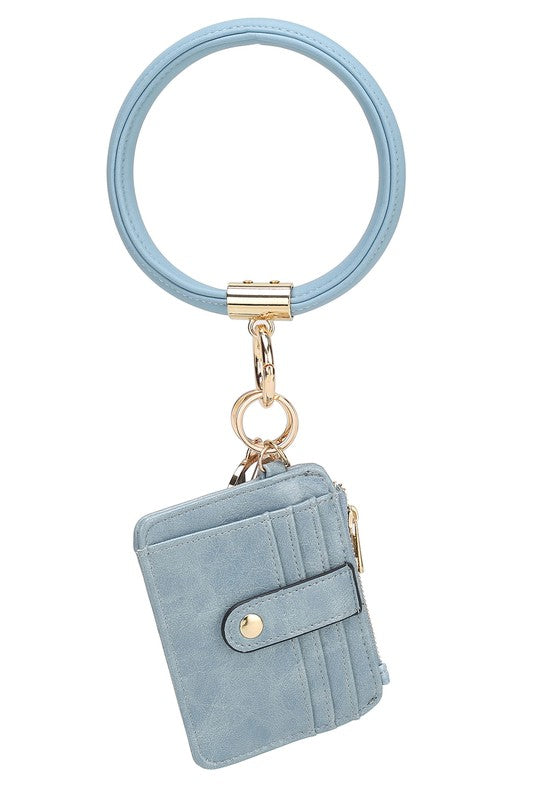 MKF Collection  Vegan Leather Bracelet Keychain