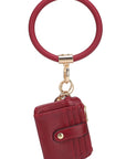 MKF Collection  Vegan Leather Bracelet Keychain