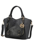 MKF Collection Jacqueline Signature Satchel Bag