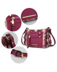 MKF Collection Essie Snake embossed Crossbody