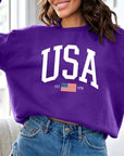 USA Est 1776 Graphic Fleece Sweatshirts