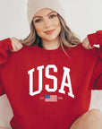 USA Est 1776 Graphic Fleece Sweatshirts