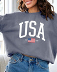 USA Est 1776 Graphic Fleece Sweatshirts