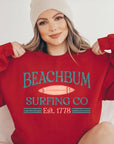 Beachbum Surfing Co Graphic Fleece Sweatshirts