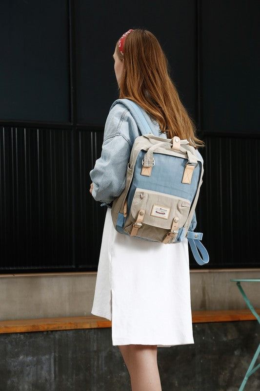 Vintage Waterproof Backpack Multi Color