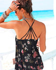 Women Spaghetti Strap Fit Casual Sleeveless Tops