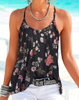 Women Spaghetti Strap Fit Casual Sleeveless Tops