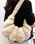 Quilted Puffer Oversize Hobo Bag