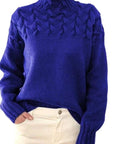 Mock Neck Knit Sweater