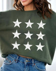 Stars Graphic Fleece Sweatshirts