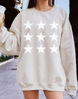 Stars Graphic Fleece Sweatshirts