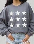 Stars Graphic Fleece Sweatshirts