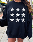 Stars Graphic Fleece Sweatshirts