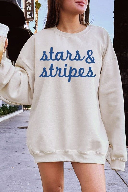 Stars &amp; Stripes Graphic Fleece Sweatshirts