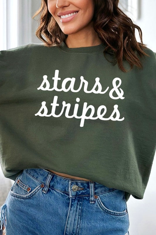 Stars &amp; Stripes Graphic Fleece Sweatshirts