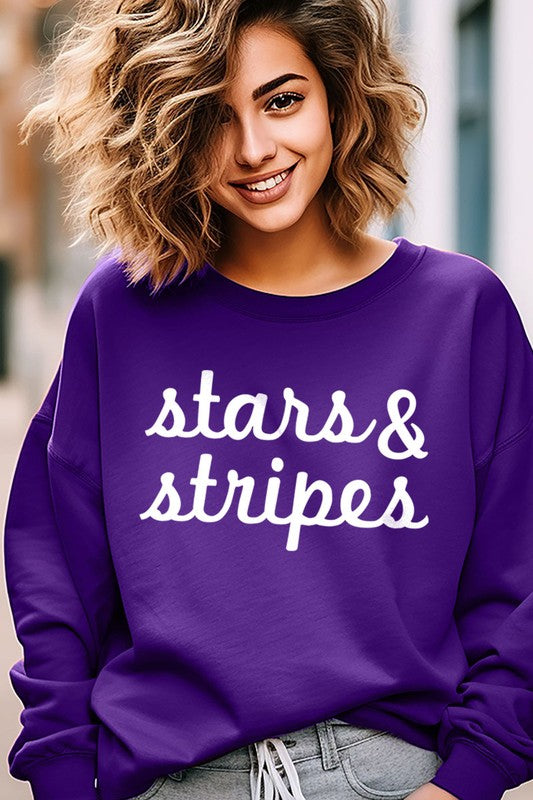 Stars &amp; Stripes Graphic Fleece Sweatshirts