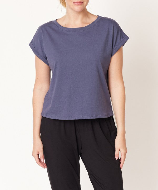 Fabina Cotton Jersey Crop Top