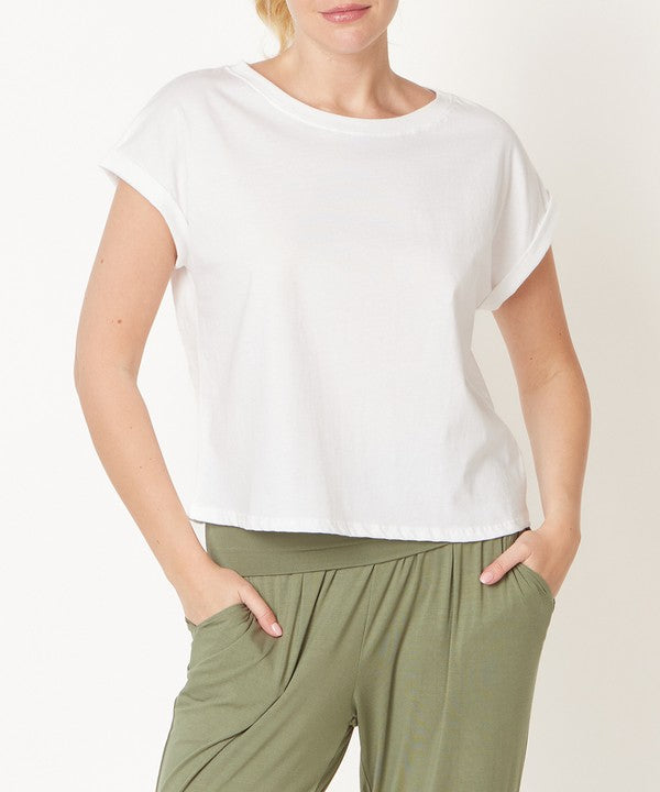 Fabina Cotton Jersey Crop Top