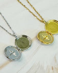 Shine Compass Open Locket Pendant Necklace