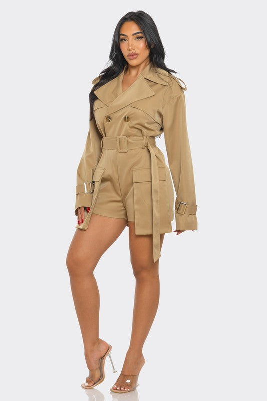 Sophisticated Utility Romper by Athina