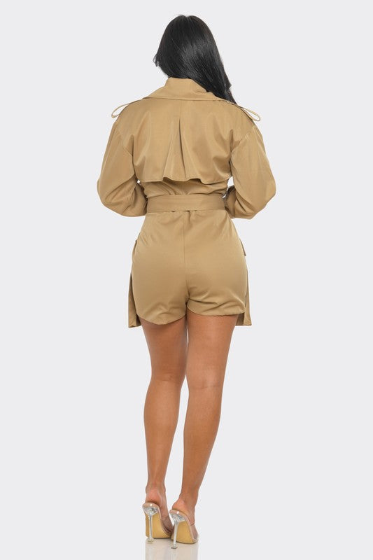 Sophisticated Utility Romper by Athina