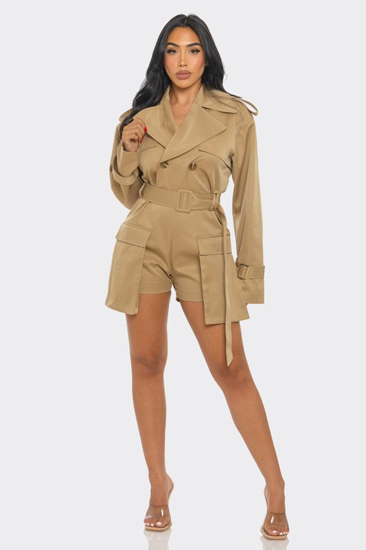 Sophisticated Utility Romper by Athina