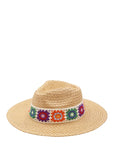 Flower Straw Band Sun Hat