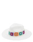 Flower Straw Band Sun Hat