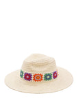 Flower Straw Band Sun Hat