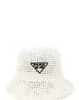 PARIS Embroidery Straw Bucket Hat