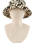 Greek Pattern Print Bucket Hat