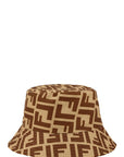 Greek Pattern Print Bucket Hat