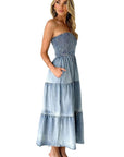 Women's Denim Fashion Dress by Claude