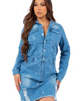 Women's Fashion Denim Dress by Claude