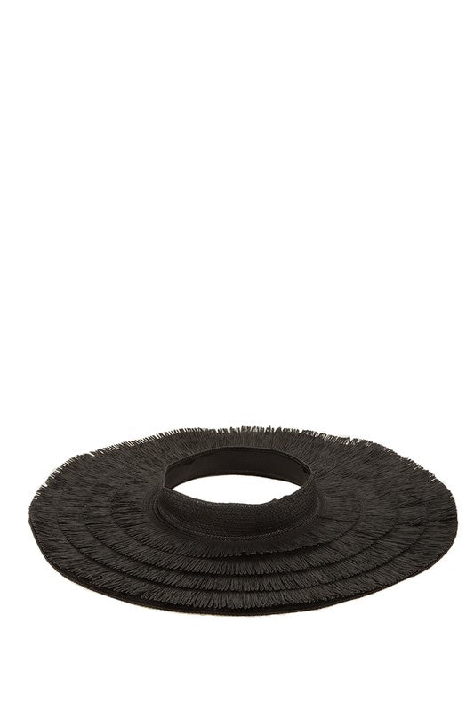 Wide Brim Straw Sun Visor