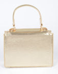 Metallic Top Handle Convertible Swing Bag