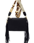 Aztec Guitar Strap Fringe Clutch Crossbody Bag