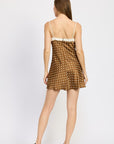 Emory Park Mixed Media Mini Dress