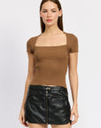 Emory Park Square Neckline Top