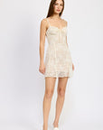 Emory Park Spaghetti Strap Lace Mini Dress