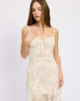 Emory Park Spaghetti Strap Lace Mini Dress